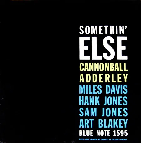 Cover of Somethin' Else, Miles Davis